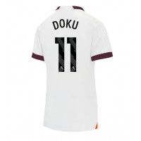 Dámy Fotbalový dres Manchester City Jeremy Doku #11 2023-24 Venkovní Krátký Rukáv